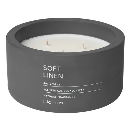 Vonná svíčka ze sójového vosku FRAGA šedočerná O 13 cm Blomus