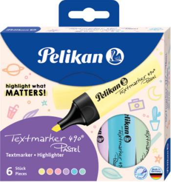 Pelikan - Zvýrazňovač 490 Pastelový 6 ks