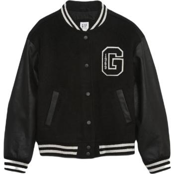 GAP VARSITY Dívčí bunda, černá, velikost