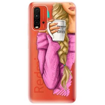 iSaprio My Coffe and Blond Girl pro Xiaomi Redmi 9T (coffblon-TPU3-Rmi9T)