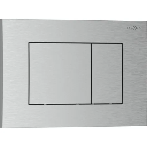 MEXEN Tex 02 splachovací tlačítko, nikl kartáčovaný 6102-10