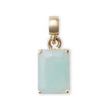 Daniel Wellington Okouzlující pozlacený přívěsek s amazonitem Charms DW00401473