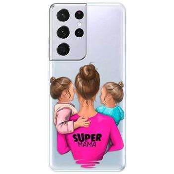 iSaprio Super Mama - Two Girls pro Samsung Galaxy S21 Ultra (smtwgir-TPU3-S21u)