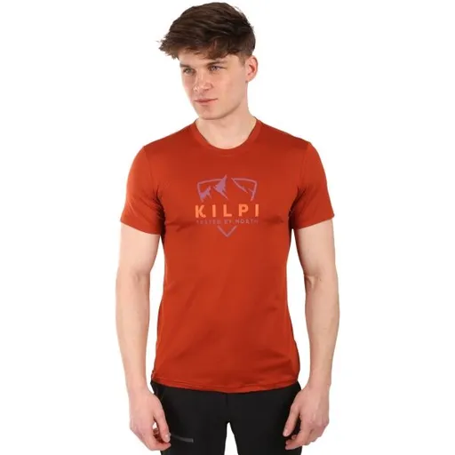 KILPI LISMAIN Pánské funkční tričko, hnědá, velikost XXXL