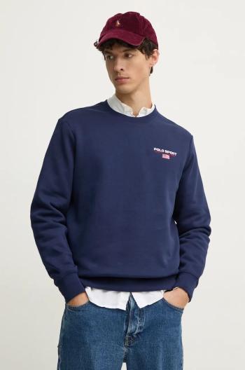 Mikina Polo Ralph Lauren pánská, tmavomodrá barva, s aplikací, 710949929