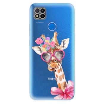 Odolné silikonové pouzdro iSaprio - Lady Giraffe - Xiaomi Redmi 9C