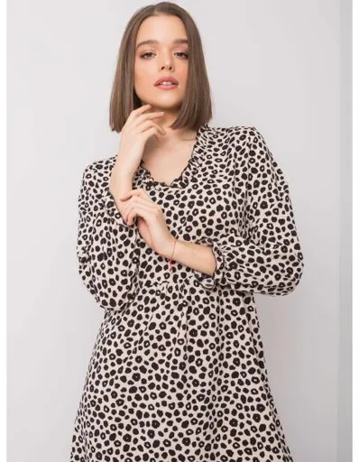 Dámské šaty Farrah RUE PARIS světle béžové