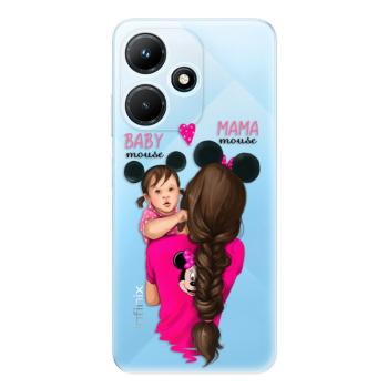 Odolné silikonové pouzdro iSaprio - Mama Mouse Brunette and Girl - Infinix Hot 30i