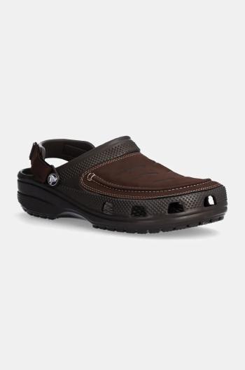 Pantofle Crocs Yukon Vista II Lr Clog M pánské, hnědá barva, 207689