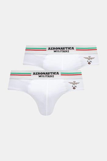 Spodní prádlo Aeronautica Militare (2-pack) pánské, bílá barva, AM1USL001