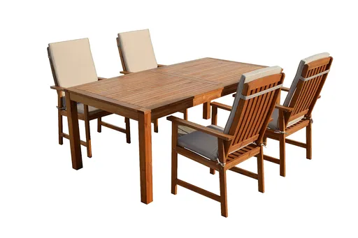 DEOKORK Zahradní sestava akácie ENGLAND 1+4 (200 cm)