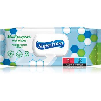 Superfresh Multipurpose vlhčené ubrousky s antibakteriální přísadou 72 ks