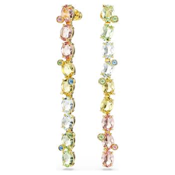 Swarovski Dlouhé asymetrické náušnice s barevnými krystaly Gema 5705809