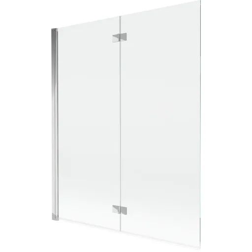 MEXEN MIST vanová zástěna 140x150 cm 6mm 2-s, chrom, čirá, levá 8A9-140-002-01-00-L