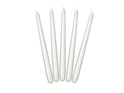 PartyDeco Kónická svíčka - perleťová metalická 24cm