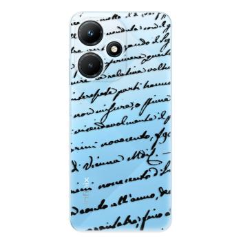 Odolné silikonové pouzdro iSaprio - Handwriting 01 - black - Infinix Hot 30i