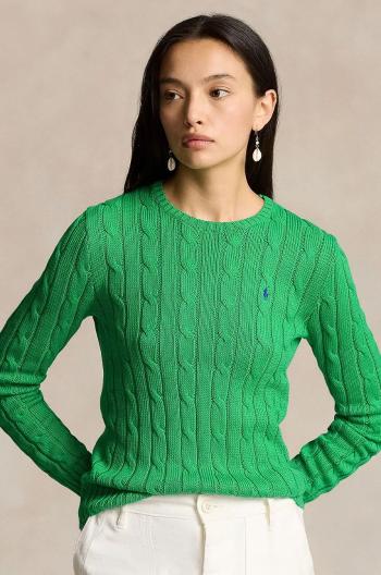Bavlněný svetr Polo Ralph Lauren zelená barva, 211891640