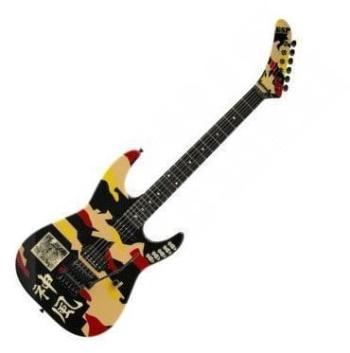 ESP George Lynch Black with Kamikaze Graphic Elektrická kytara