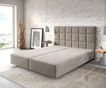 Boxspring postel Dream-Fine 160x200 cm mikrovlákno béžová