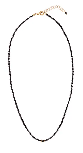 Alisia Korálkový náhrdelník z černého spinelu AL1628-Oro-Spinello