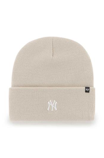 Čepice 47brand MLB New York Yankees béžová barva,, B-BRNCK17ACE-BN