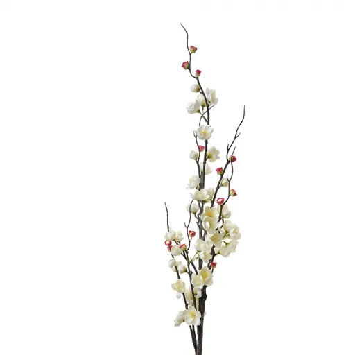 Dekorace umělá bíle kvetoucí větvička Blossom - 7*7*115 cm Clayre & Eef