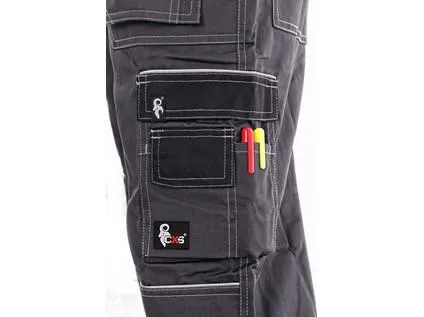 Kalhoty do pasu CXS ORION TEODOR, pánské, šedo-černé, vel. 68