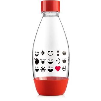 SodaStream Lahev dětská 0.5l Smajlík červená (8719128113562)