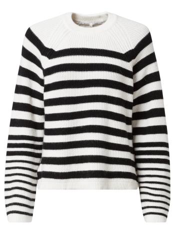 SECOND FEMALE Pulóver 'Buff'  fekete / fehér