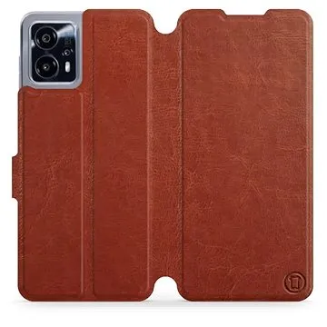 Mobiwear flip pro Motorola Moto G13 - Brown&Gray (5904808466851)