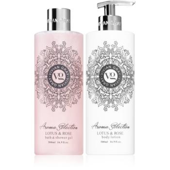 Vivian Gray Aroma Selection Lotus & Rose ajándékszett 2x500 ml