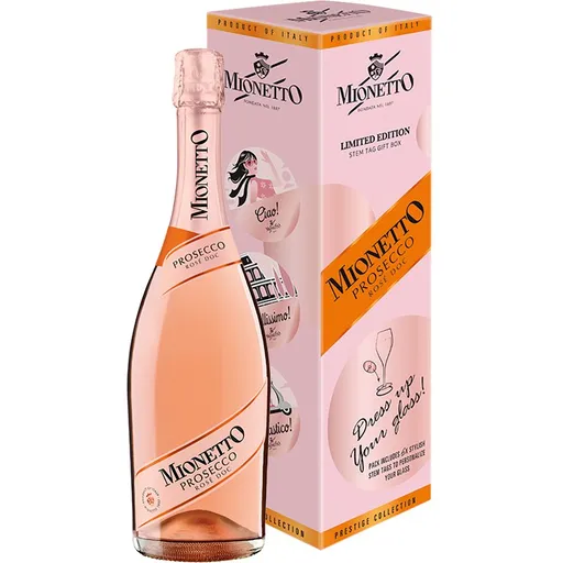 Mionetto Prosecco Rosé DOC - rozetky, dárkové balení