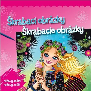 Škrabací obrázky/Škrabacie obrázky růžový sešit/růžový zošit