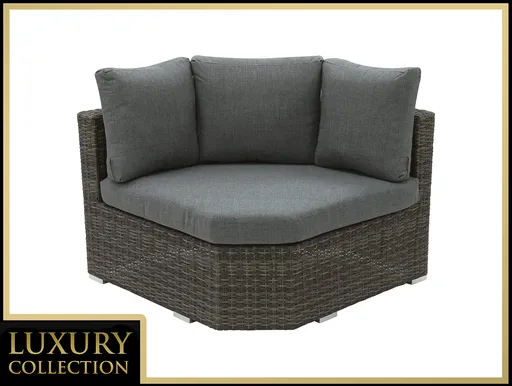 DEOKORK Ratanový rohový díl velký MALIBU (šedá)