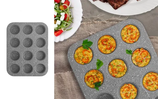 Forma nepřilnavá na 12 muffinů - kolekce GRANDE - 35x26,5 cm - ORION