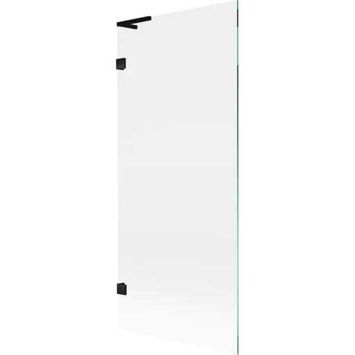 MEXEN/S Lunar L vanová zástěna FIX 80 x 150, transparent, černá 897L-080-000-70-00