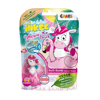 Šumivá bomba do vany s překvapením Jednorožec beach