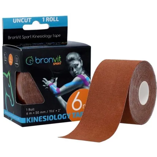 BronVit SPORT KINESIO TAPE CLASSIC Kinesio tejp, hnědá, velikost