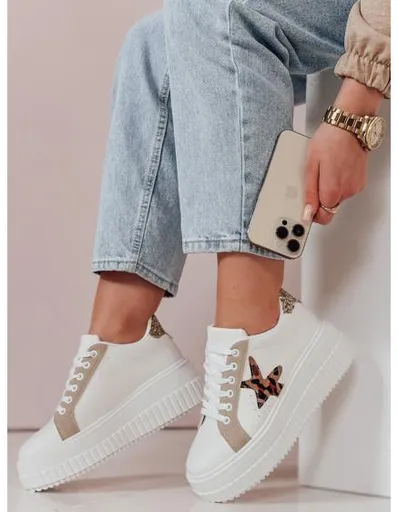 Dámské tenisky na platformě STARPAN béžové