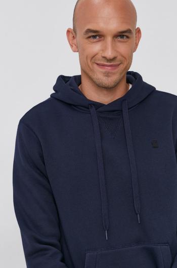 Mikina G-Star Raw pánská, tmavomodrá barva, hladká