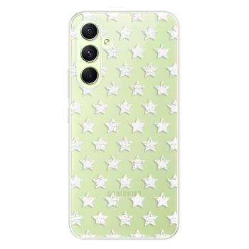 Odolné silikonové pouzdro iSaprio - Stars Pattern - white - Samsung Galaxy A54 5G