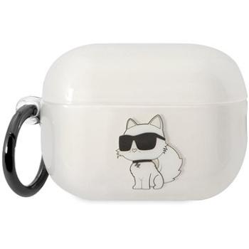 Karl Lagerfeld 3D Logo NFT Choupette TPU Pouzdro pro Airpods Pro 2 White (KLAP2HNCHTCT)