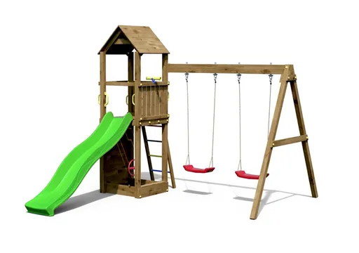 Detské ihrisko Marimex Play 006 Akát + zelená šmykľavka