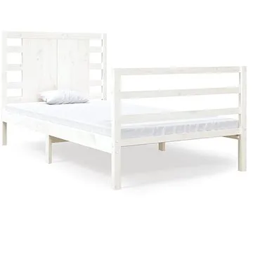 Rám postele bílý masivní borovice 90 × 190 cm Single, 3104249 (3104249)