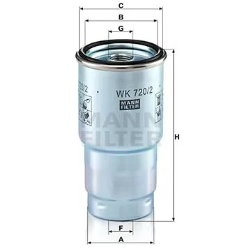 MANN-FILTER WK720/2x pro vozy MAZDA;SUBARU;TOYOTA (WK720/2x)