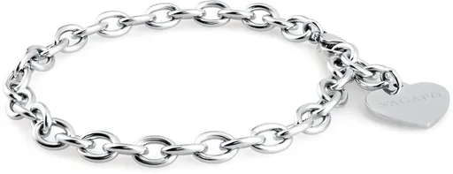 S'Agapõ Ocelový náramek na přívěsky Happy SHAC2