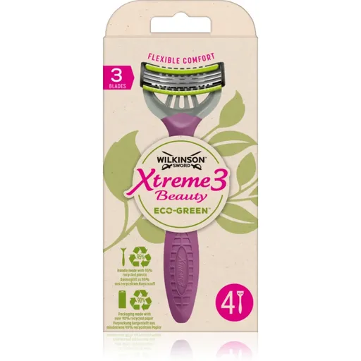 Wilkinson Sword Xtreme 3 Beauty Eco Green jednorázový holicí strojek 4 ks