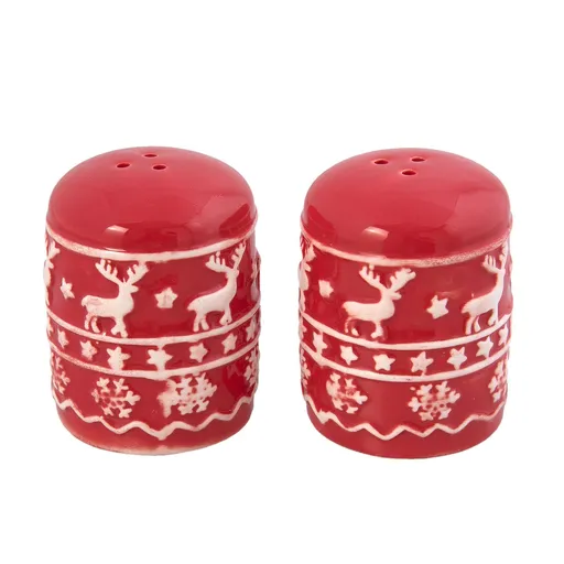 Slánka a pepřenka Cosy Winter - Ø 5*7 cm Clayre & Eef