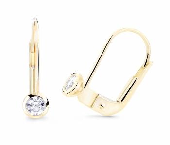 Cutie Jewellery Visací náušnice ze žlutého zlata Z8007-55-10-X-1