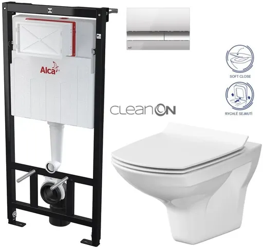 Cersanit Alcadrain Sádromodul s tlačítkem M1721 AM101/1120 M1721 CA3